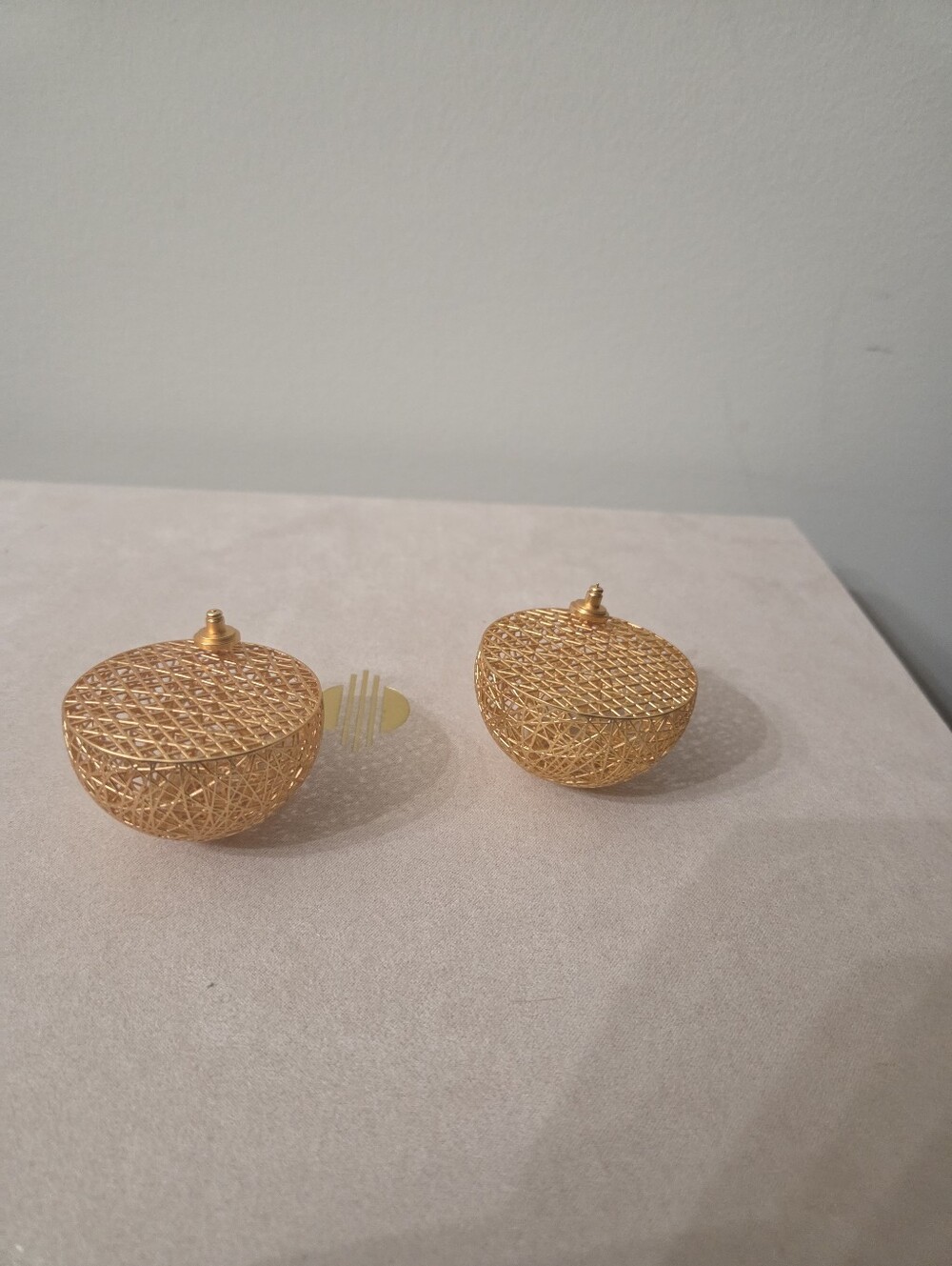 TEBO Gold Khoi Earrings - Bold Statement LARGE - Picture 4 of 4
